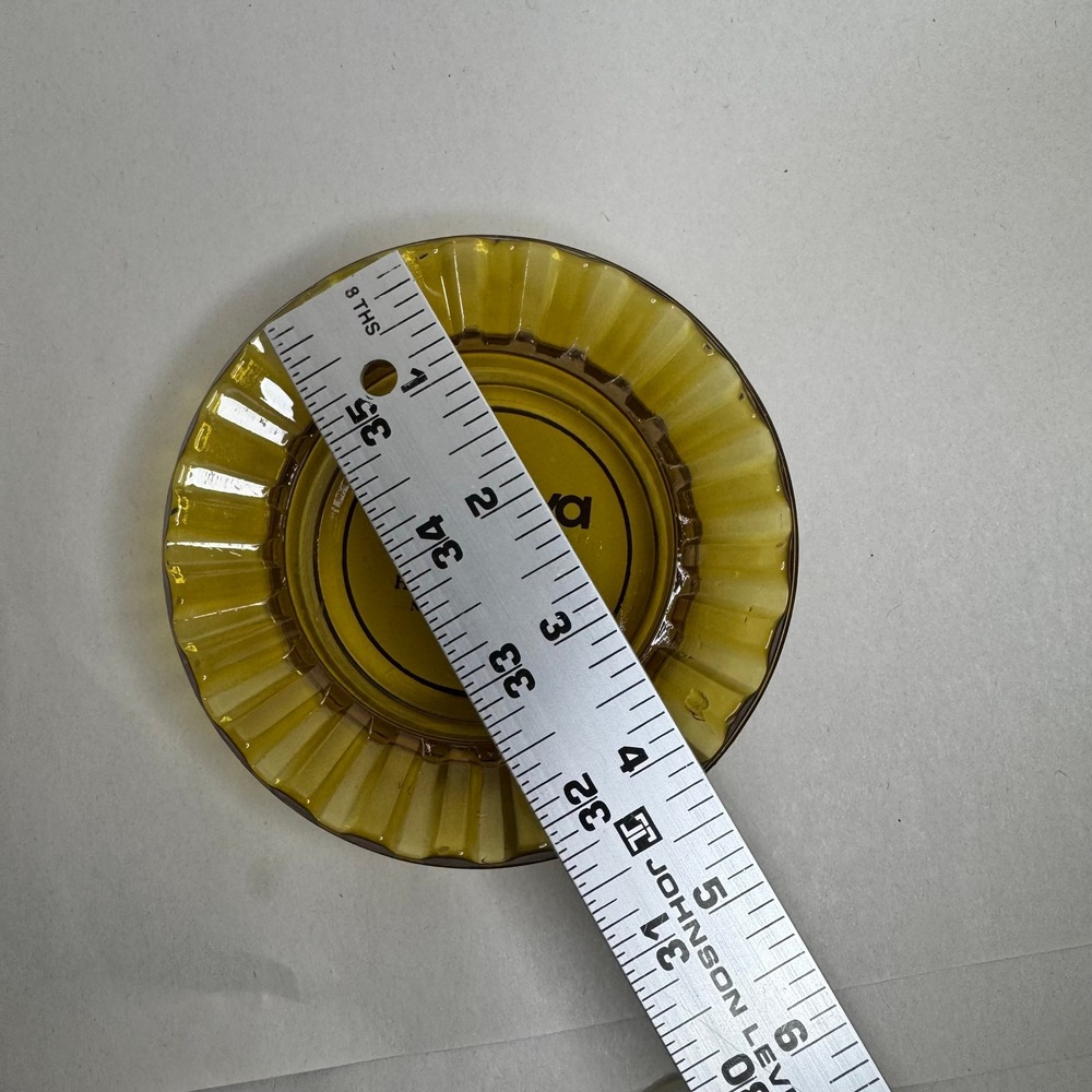 Vintage Cal Neva Lodge Hotel Casino Amber Glass Ashtray North Lake Tahoe Nevada - Picture 4 of 4